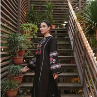 3-Piece Unstitched Embroidered Lawn Suit β Ari Work Shirt, Chiffon Dupatta & Embroidered Trouser