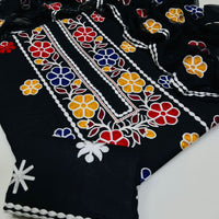 3-Piece Unstitched Embroidered Lawn Suit β Ari Work Shirt, Chiffon Dupatta & Embroidered Trouser