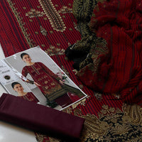 3-Piece Unstitched Lawn Suit – Digital Print Shirt & Chiffon Dupatta (Summer 2025)