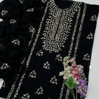 2-Piece Handmade Bember Crinkle Dress – Gotta Gala Bail Shirt & Boti Dupatta