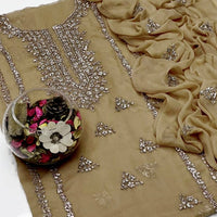 2-Piece Handmade Bember Crinkle Dress – Gotta Gala Bail Shirt & Boti Dupatta