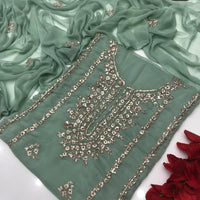 2-Piece Handmade Bember Crinkle Dress – Gotta Gala Bail Shirt & Boti Dupatta
