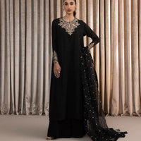 3-Piece Unstitched Fancy Dress – Indian Organza Nagina Work with Boti Dupatta
