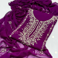 2-Piece Handmade Bember Crinkle Dress – Gotta Gala Bail Shirt & Boti Dupatta