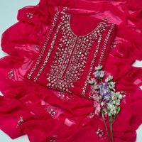 2-Piece Handmade Bember Crinkle Dress – Gotta Gala Bail Shirt & Boti Dupatta